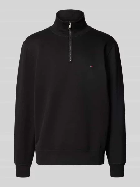 Sweter o kroju oversized z mieszanki bawełny Tommy Hilfiger czarny