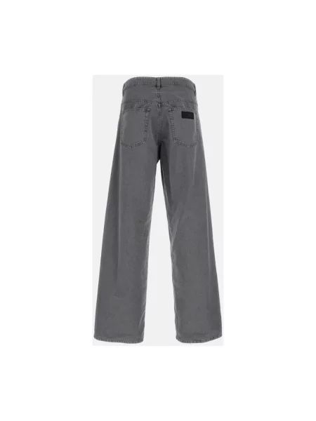 Szerokie jeansy Mm6 Maison Margiela szare