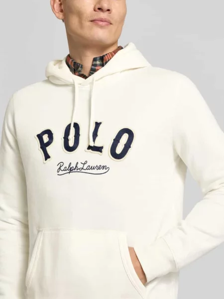 Polo Ralph Lauren sweter z kapturem Mężczyźni biały M beżowy