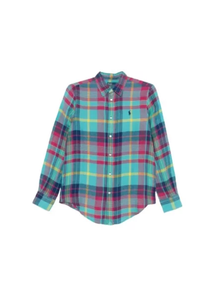 Koszula z długim rękawem Ralph Lauren w kratkę klasyczna z długim rękawem