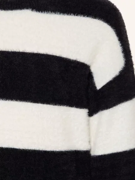 Garcia Sweter schwarz biały