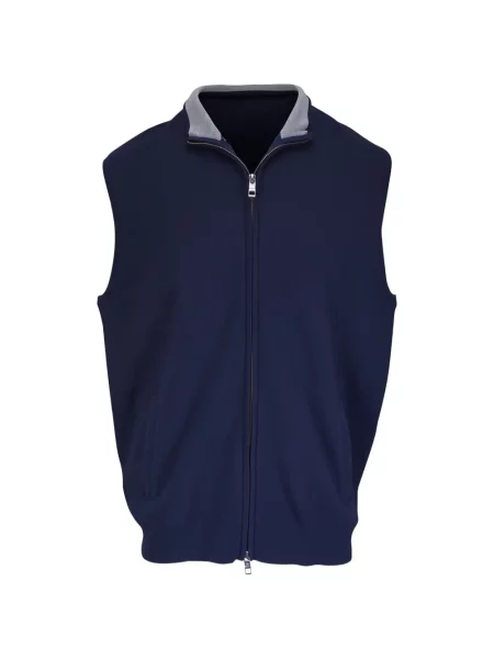 Vesta na zip Peter Millar modrá