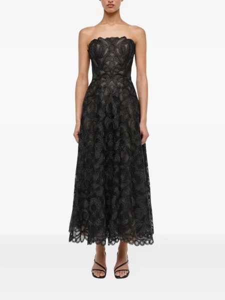 Sukienka midi Simkhai do kolan garniturowa czarna