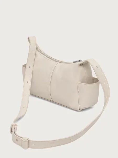 Calvin Klein Táska Pockets Monologo Crossbody Krém bézs