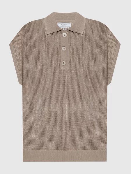 Жилет з люрексом Peserico коричневий