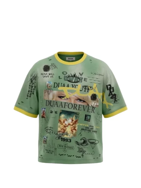 Tricou Duaa cu imagine verde