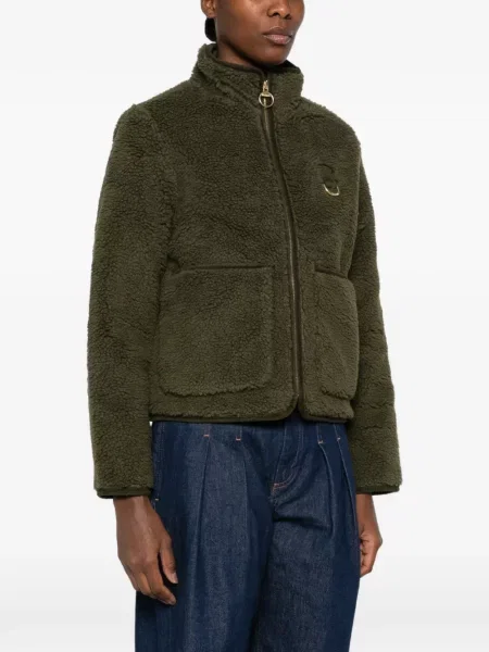 Geacă Barbour din fleece verde
