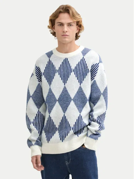 Tom Tailor Denim Pulover albastru