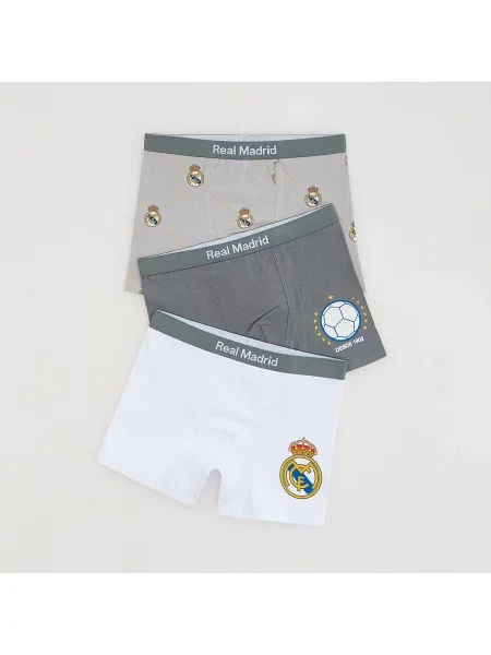 Reserved Boxerky Real Madrid 3 pack tmavě šedá