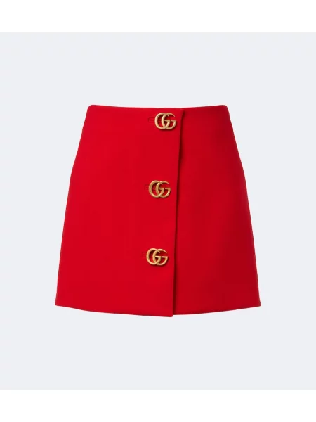 Fustă Gucci de lână roșu