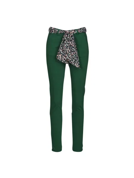 Hlače chino Le Temps Des Cerises zelena