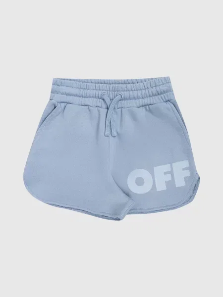 Дитячі шорти з принтом Off Off-white блакитні