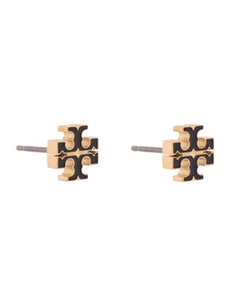 Naušnice Tory Burch crna