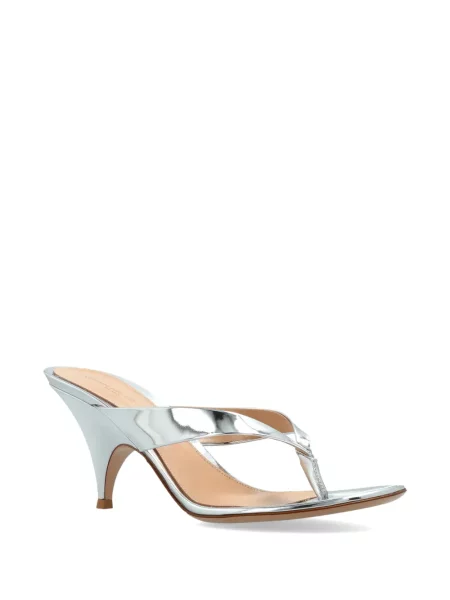 Sandale Gianvito Rossi din piele argintiu