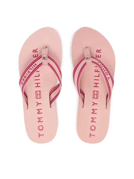 Žabky Tommy Hilfiger Th Webbing Summer Sandal ružová