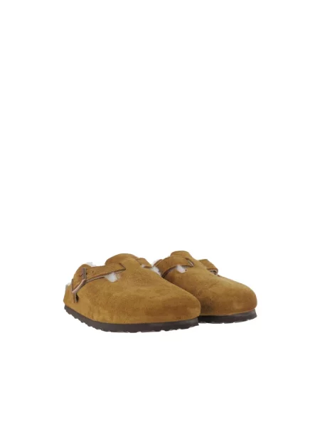 Birkenstock Klapki Boston Vl/Sheraling brązowy