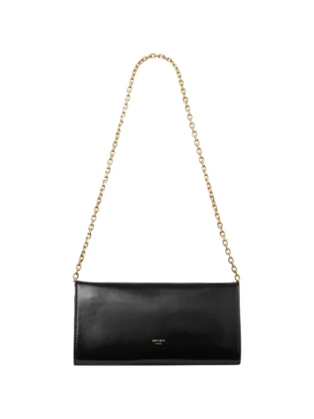 Geantă plic Jimmy Choo din piele negru