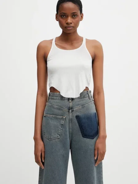 Rick Owens DRKSHDW crop top din pentru femei