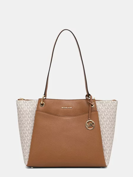 MICHAEL Michael Kors geantă shopper pentru femei cu imitație de piele May bej