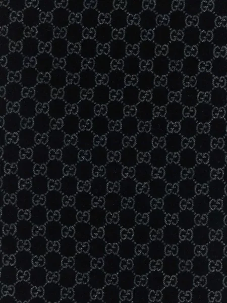 Fular Gucci cu franjuri negru