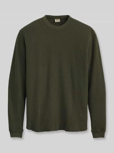 Bluzka z długim rękawem o kroju relaxed fit z czystej bawełny model THERMAL TEE GARMEN' Levi's