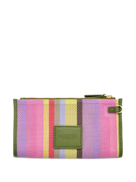 Geantă Marc Jacobs cu dungi plasă roz