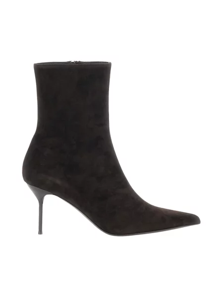 Buty do kostki Paris Texas skórzane brązowe