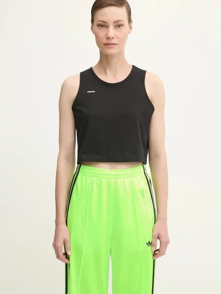 PANGAIA Top Cotton-Stretch Tank Top čierna