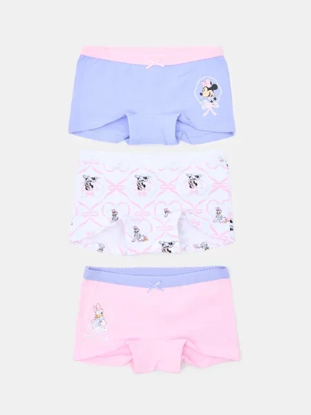 Sinsay boxerky s potiskem 3 pack Minnie Mouse levandulová