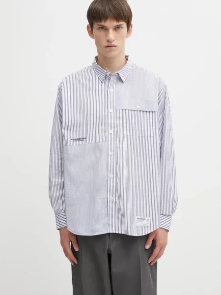 Košulja NEIGHBORHOOD MULTI STRIPE relaxed plava