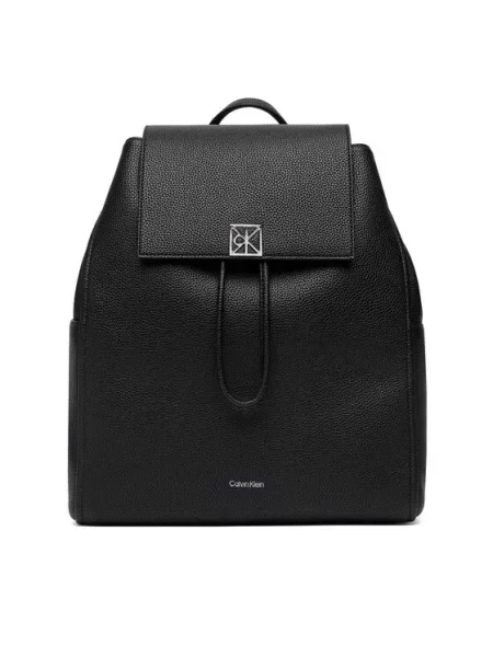 Calvin Klein Σακίδιο Emblem Hw Pebble Backpack μαύρο
