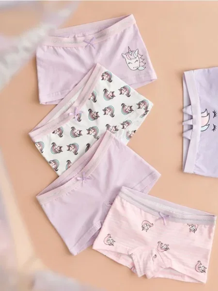 Sinsay boxerky s motivem jednorožců 5 pack vícebarevná