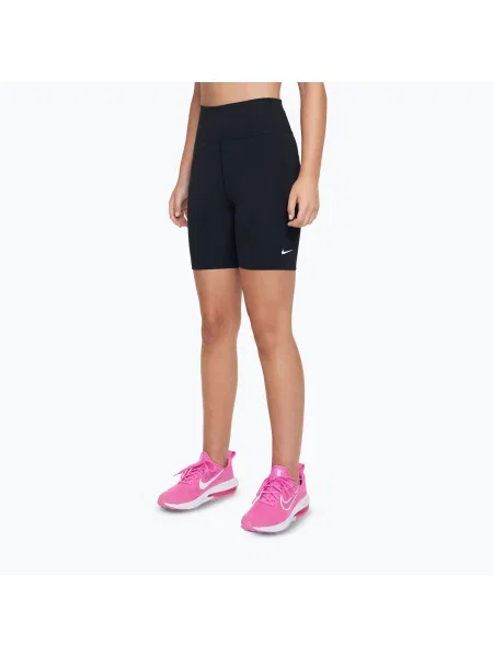 Pantaloni scurți pentru copii Nike One Dri-Fit black/white alb