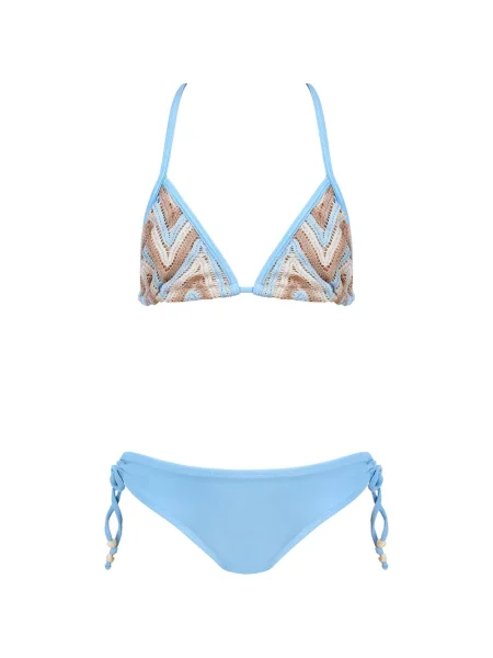 Bikini dziecięce Nessi Byrd niebieskie
