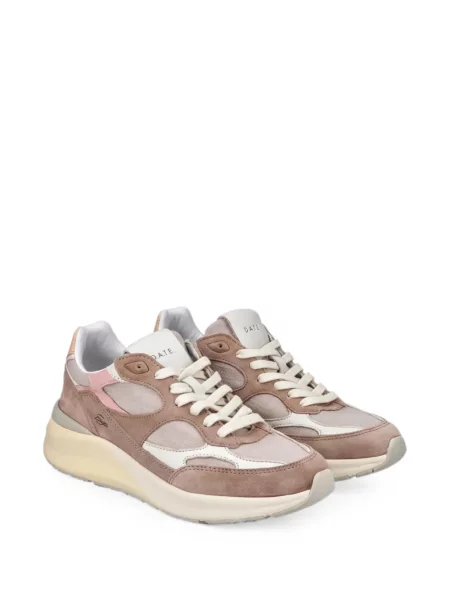 Sneakerși D.a.t.e. din piele de căprioară maro