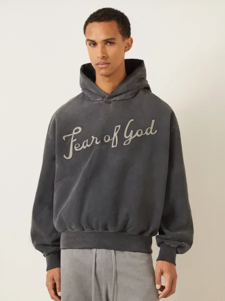 Fear Of God Bluza Z Kapturem schwarz