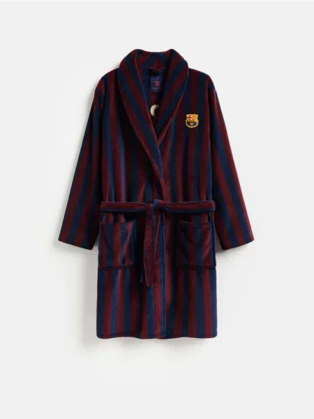 Reserved Szlafrok FC Barcelona granatowy
