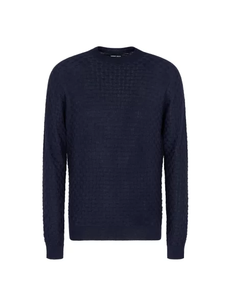 Sweter Giorgio Armani niebieski
