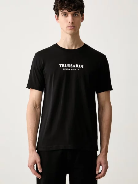 Trussardi tricou pentru bărbați din negru