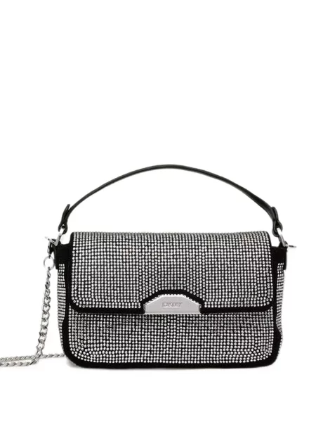 Shopper táska Dkny autogrammal fekete
