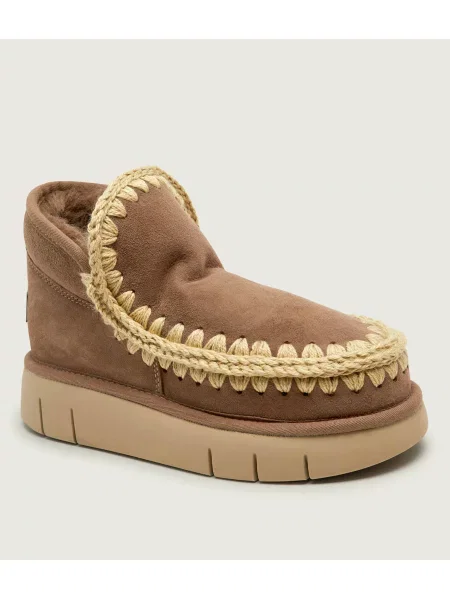 Pantofi Mou din piele de oaie bej
