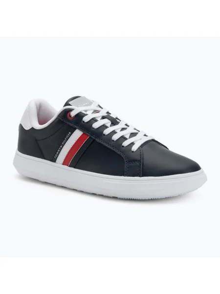 Tommy Hilfiger Essential Leather Cupsole sivatagi égbolt férfi cipő. Méret: 44 EU kék