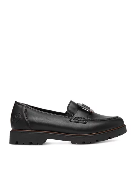 Loafersy Rieker czarne