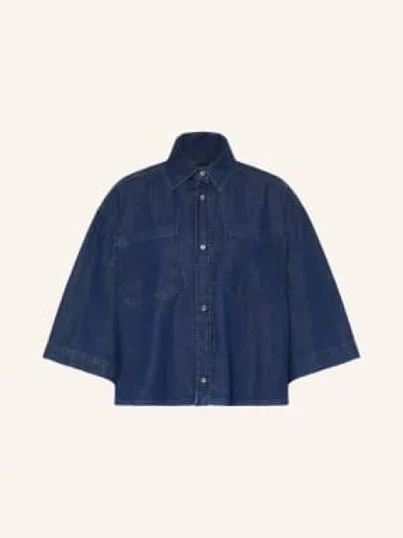Weekend Max Mara Džínová Halenka Zannata navy námořnictvo