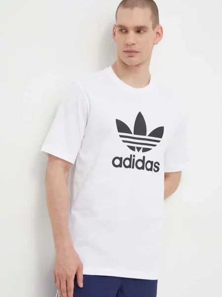 Adidas T-Shirt adicolor Trefoil biały