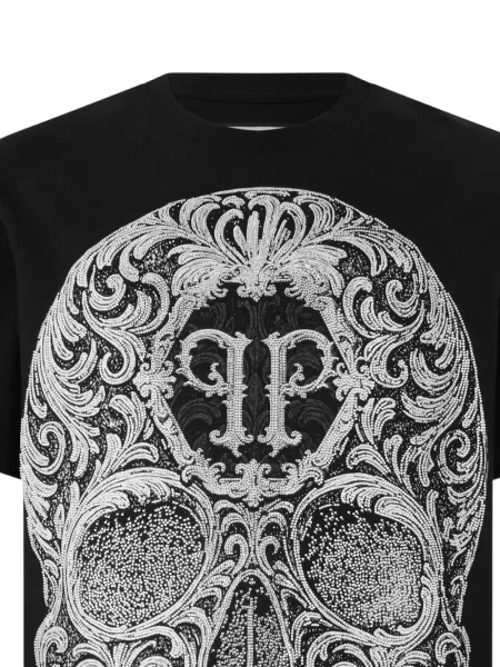 Tricou Philipp Plein cu imagine negru