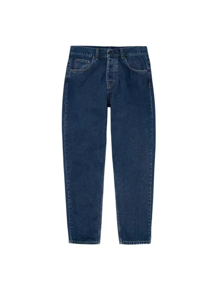 Jeansy Carhartt Wip klasyczne z 5 kieszeniami niebieskie