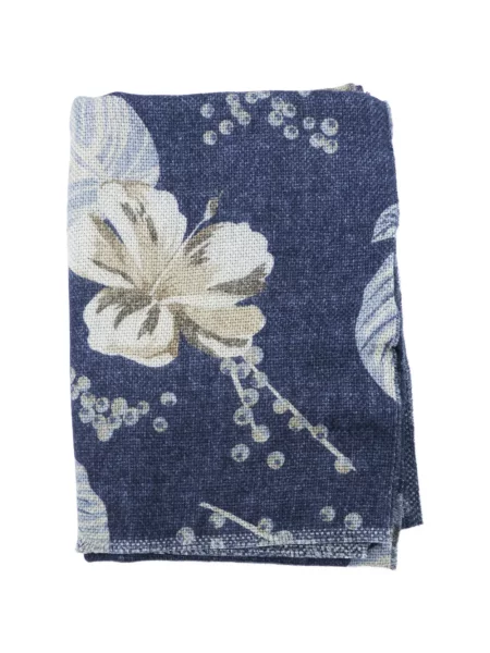 Fular Altea de lână cu model floral cu imagine albastru