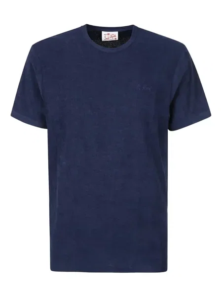 Tricou Mc2 Saint Barth cu broderie albastru