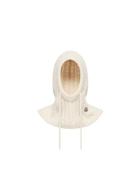 Szal Moncler wełniana biała